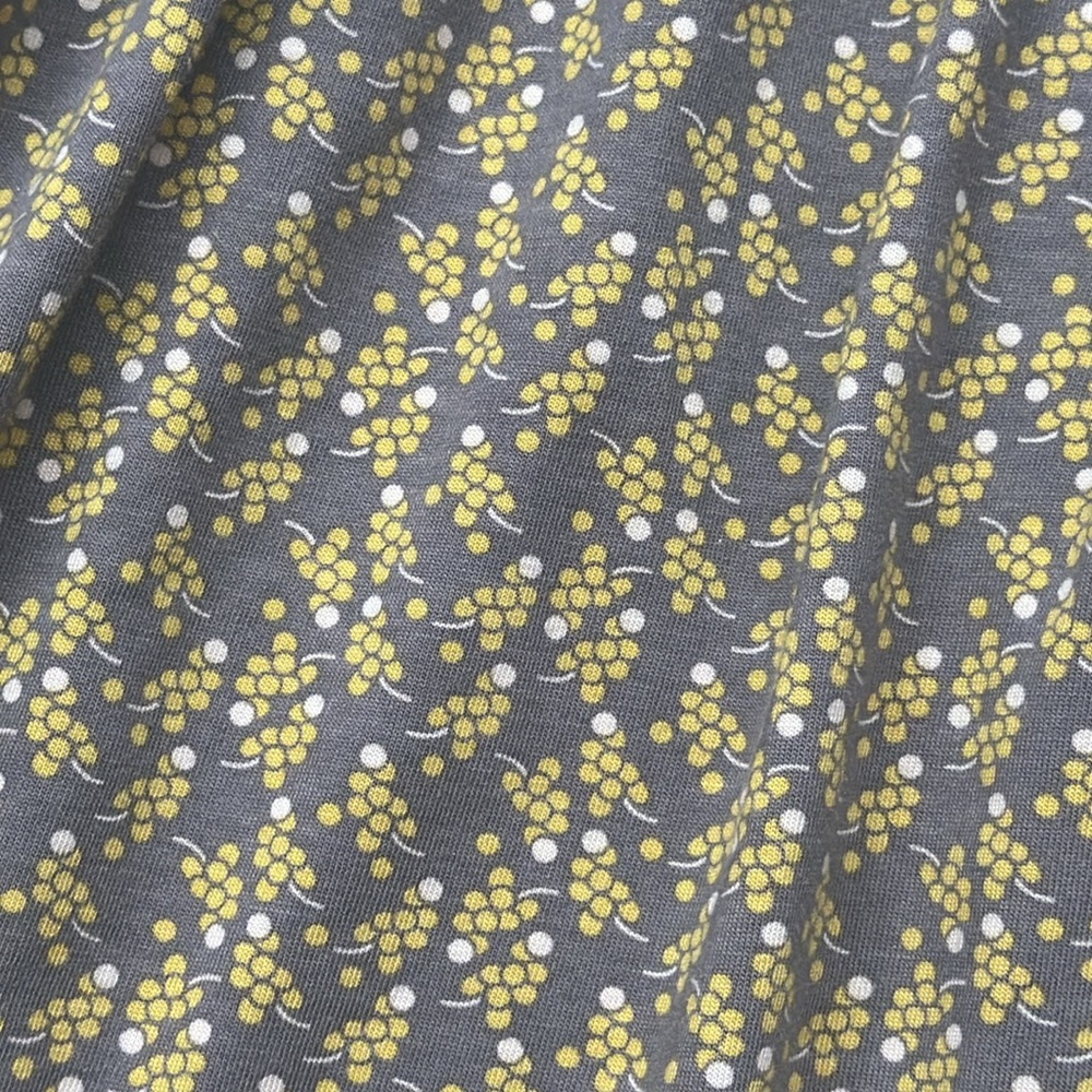 BODEN Grey & Yellow Grape Print Blackberry Cap Sleeve Dress - Picture 4 of 10